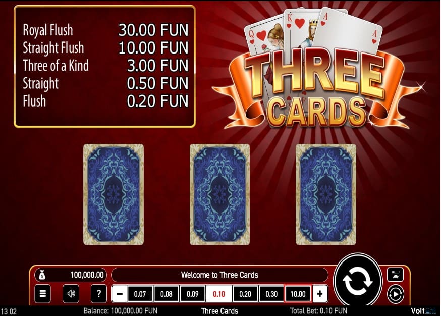 Three Card Three Card